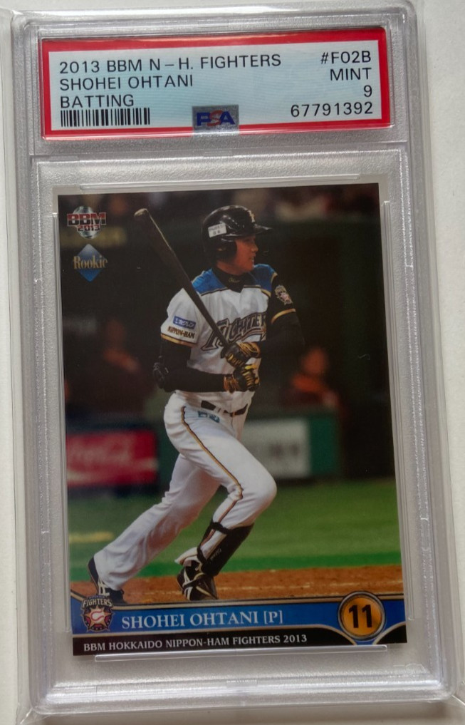 Shohei Ohtani 2013 BBM Hokkaido Nippon Ham Fighters #F02b PSA 9 t107