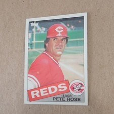 Topps 1985 Pete Rose #600 Cincinnati Reds MLB Baseball Base Set Card