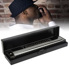 Harmonica 24 Holes Key of C Mouth Organ Instrument Toy with Case