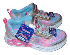 NWT Girls SKECHERS Light-Up Heart Jewels Sneakers Size 3 Super Cute FS: