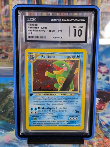 Politoed (1st Edition) graded CGC 10 for sale on eBay