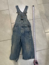 Sanforized Denim Vintage Toddler Denim Overalls, Retro Kidswear.