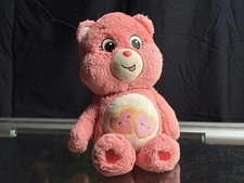 Care Bears Love A Lot Pink Bear Basic Fun Hearts Plush Doll 2020 - 14”