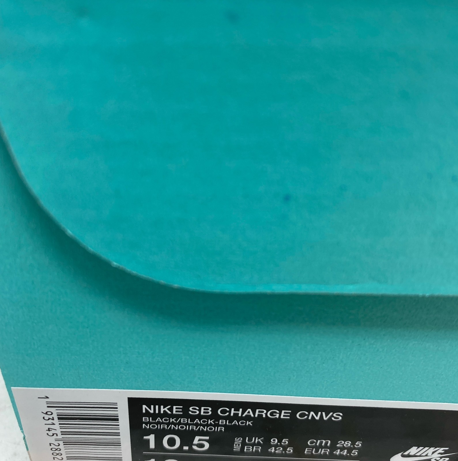 Nike SB Charge Solarsoft Canvas Skate Shoes Black/Gum Light Brown Men’s 10.5