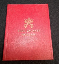 Vatican 1963 (MCMLXIII) 500 Lire Silver Coin: Sede Vacante Religious Catholic