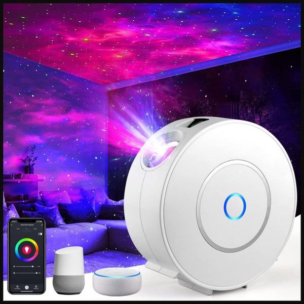 Milfech LED Sternenhimmel Projektor Mit Wlan, RGB Farbwechsel 16 Millionen-image