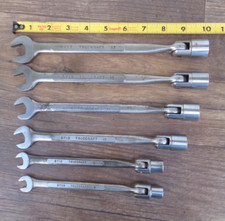 Vintage Truecraft Metric Open End Flex Head Socket Wrench Lot Of 6 Wrenches Vintage Truecraft Metric Open End Flex Head Socket Wrench Lot Of 6 Wrenches