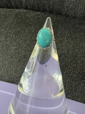 Kingman Turquoise Ring Sterling Silver 925 - Size 9