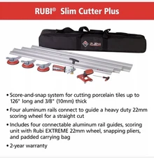 Rubi Slim Cutter Plus. Large Tile / Slab Cutter Kit. New In Box