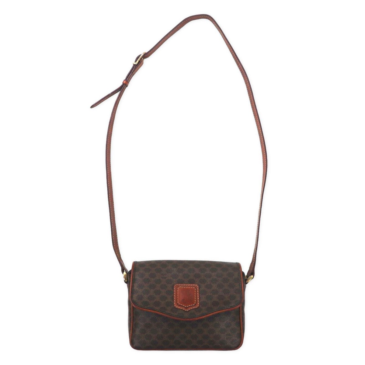 バッグ Vintage CELINE Macadam Shoulder Bag CELINE VINTAGE MACADAM SHOULDER BAG – leefluxury.com