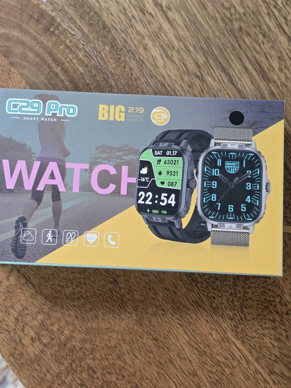 C29 Pro Smart Watch Heart Rate Fitness Tracker Bluetooth Call Men Women Sport US