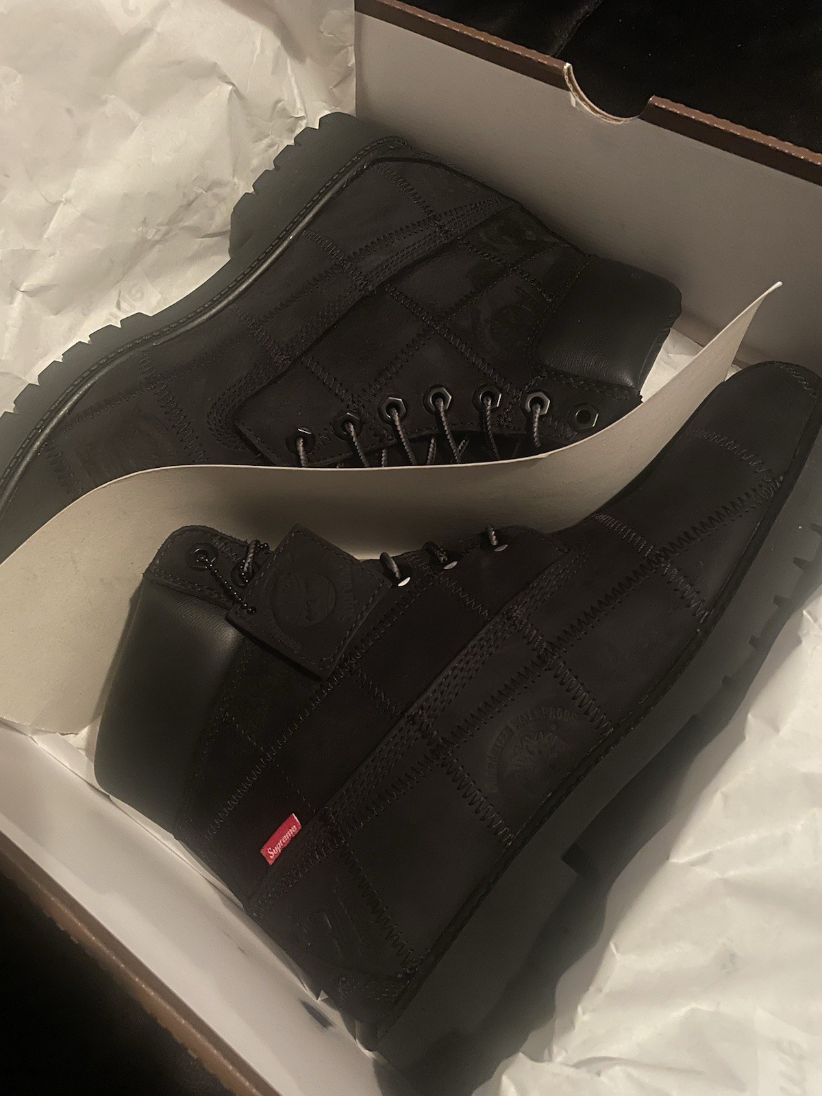 Supreme x Timberland Black Patchwork Waterproof L… - image 1