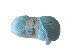 Yarn SUPER SOFT BABY Double Knit James C.Brett Acrylic Light Blue Craft Hobby