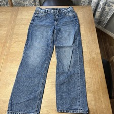 Aeropostale Women's High Rise Wide Leg Jean Size 0 Dark Wash NO TAGS