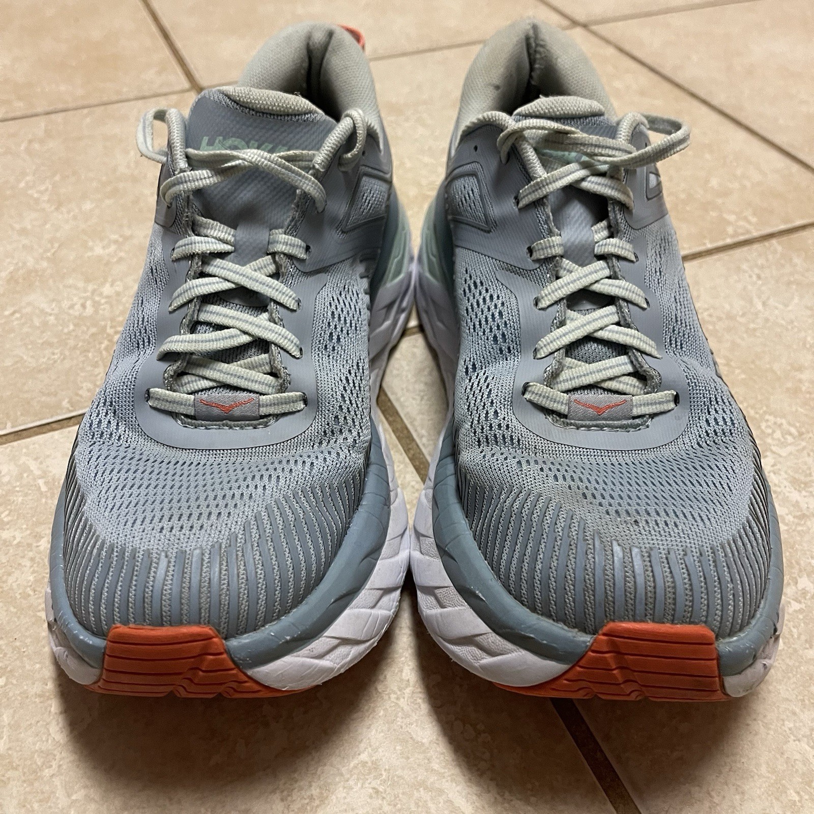 Hoka One One Bondi 7 Running Shoes Sneakers Cushion Light Blue Womens Size 9.5 thumbnail 3