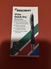SKILCRAFT Vista Quick Dry Gel Ink Pens 12-Pac...