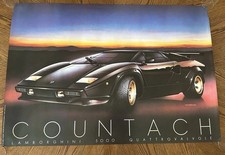 Vintage 1985 Lamborghini Countach Wall Poster (98cmx68cm) PATRIGNANI - Retro 80s
