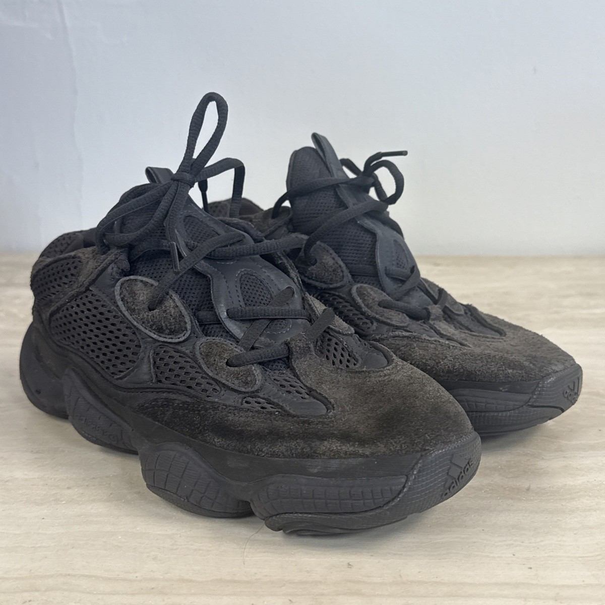 Adidas Yeezy 500 Shoes Mens Size 11 Black Suede Sneakers Athletic F36640 ADIDAS YEEZY 500 UTILITY BLACK SIZE 11 US MEN SHOES NEW WITH  main image 3