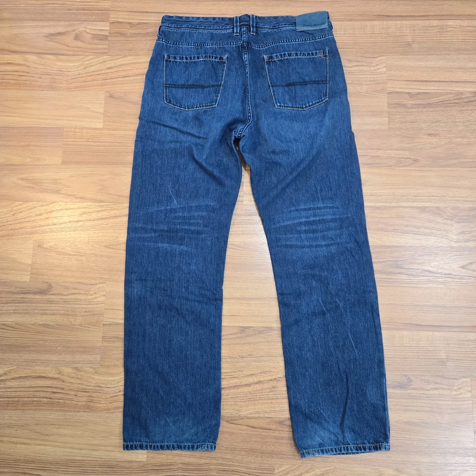 Tommy Bahama Standard Jeans 36/32 Mens Blue Medium/Dark Wash Relaxed Stretch - Image 2 of 4