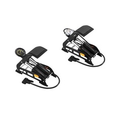 Fahrrad-Standpumpe mit Manometer, Fußluftpumpe für Roller, Auto, Motorrad