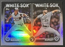 2024 Topps Update Rainbow Foil Edgar Navarro & Lane Ramsey RC Chicago White Sox