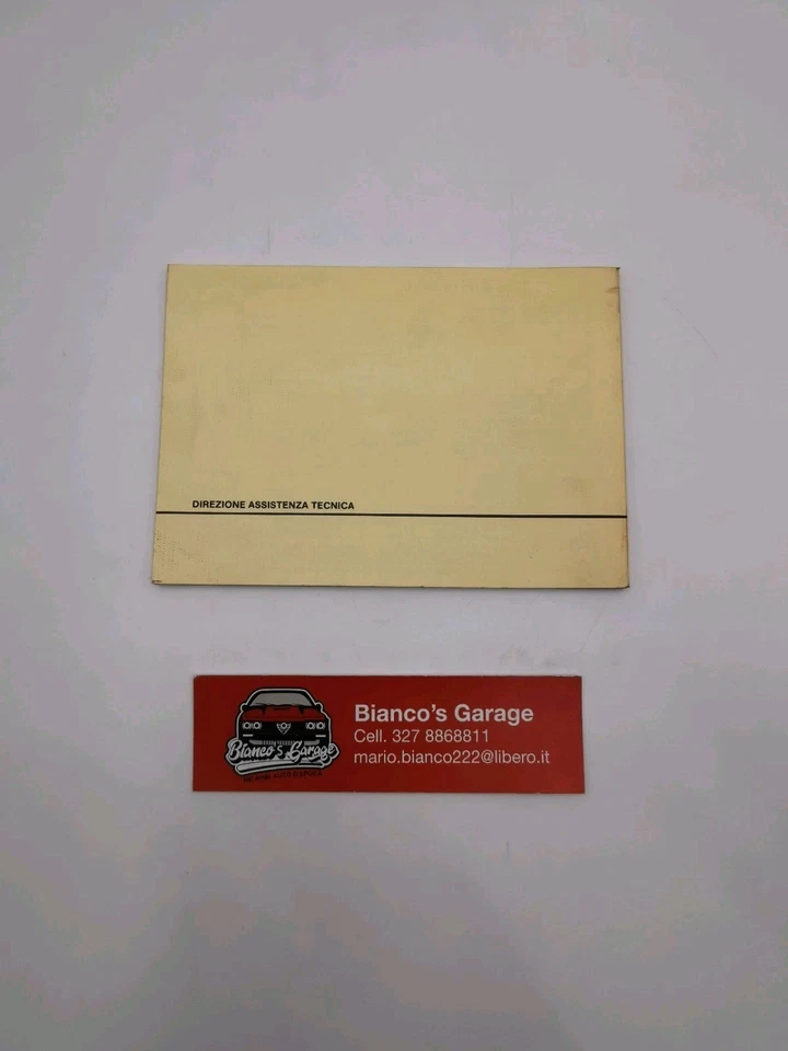 Libretto uso e manutenzione Alfa Romeo 75 Turbo Diesel - Immagine 2 di 4