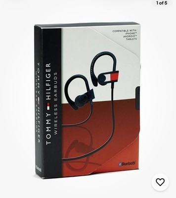 TOMMY HILFIGER [AirSport] Wireless Noise-Isolating In-Ear Sports Headset (Navy)
