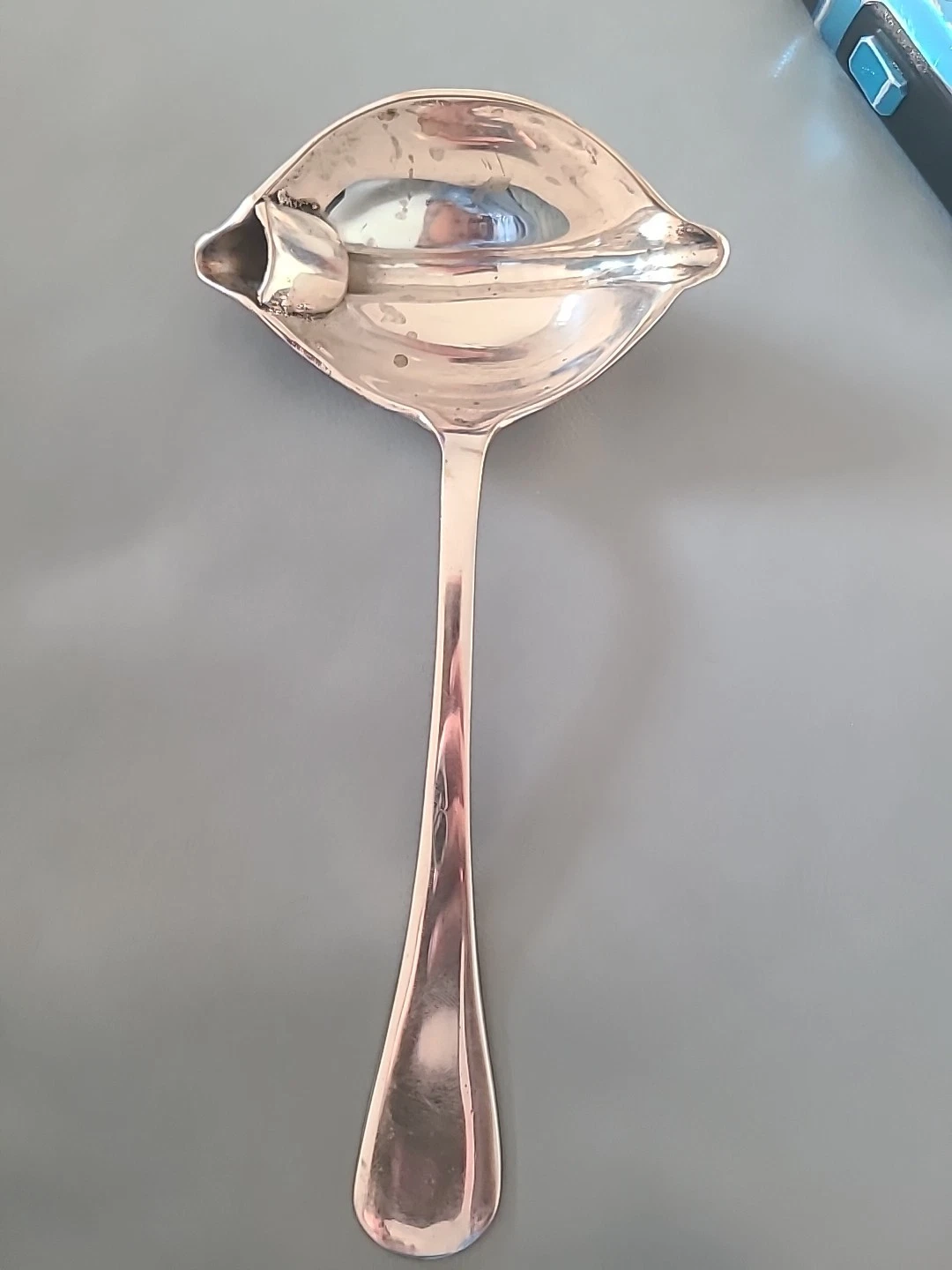 Lean Fatty Sauce Ladle Unmarked Silver Plate
Opens in a new window or tab