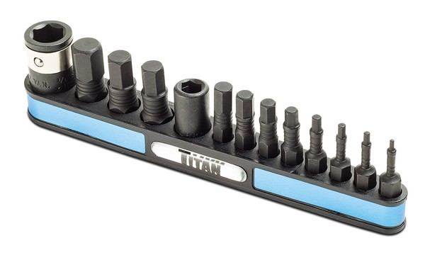 Sechskant-Bit-Set 13-Tlg. Metrisch Titan Tools 16038, Werkzeug, Bits-image