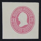 CKStamps: US Cut Square Stamps Collection Scott#U34 Unused LH NG Full Corner