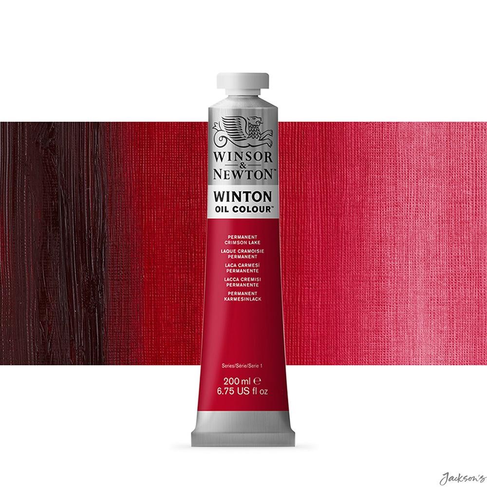 Winsor & Newton Winton Oil Paint Permanent Crimson Lake 200ml For Artists