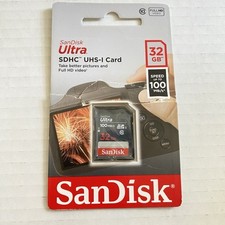 SanDisk Ultra 32GB SDHC UHS-l Memory Card 100MB/s