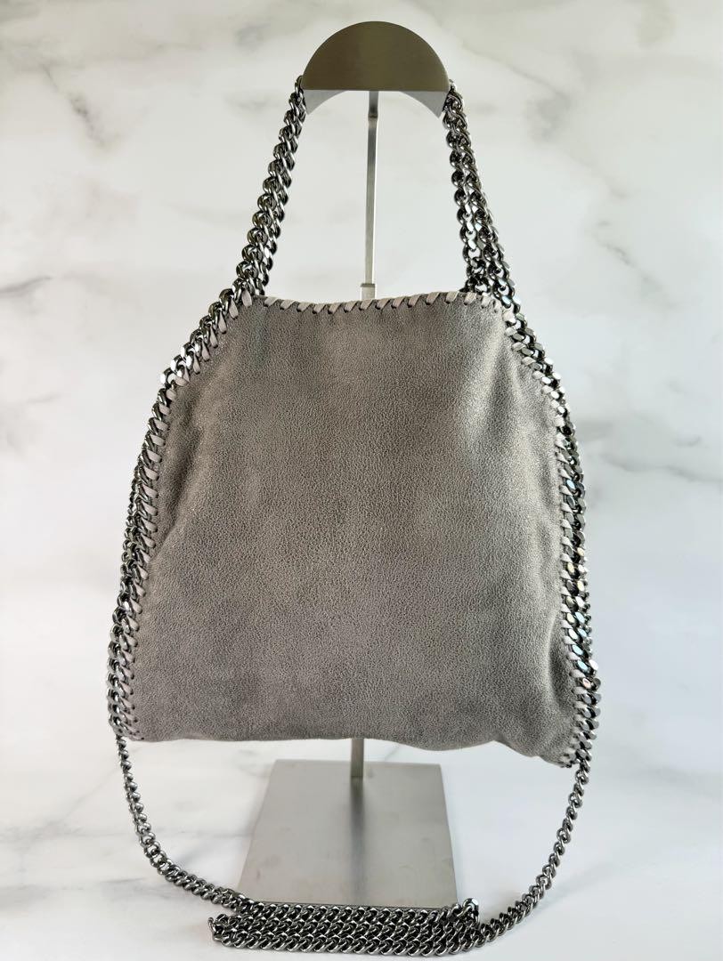 Stella McCartney Falabella Mini Tote Light Grey Recycled Polyester Bag
