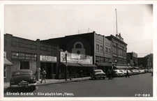 Street Scene Elizabethton TN Tennessee Cline RPPC Photo Postcard COPY