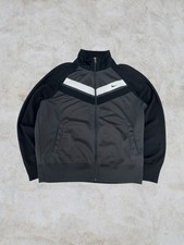 Nike Vintage Grey Black White Track Jacket Fu...