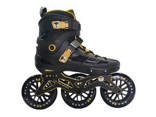 Epic Skates 125mm Engage 3-Wheel Inline Speed Skates Black/Gold EU 40/US 7