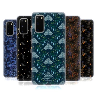 OFFICIAL EPISODIC DRAWING SPOOKY PATTERNS SOFT GEL CASE FOR SAMSUNG PHONES 1