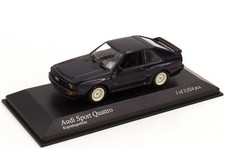 1/43 AUDI SPORT QUATTRO 1984 KOPENHAGENBLAU BLUE MINICHAMPS 400012120 RARE