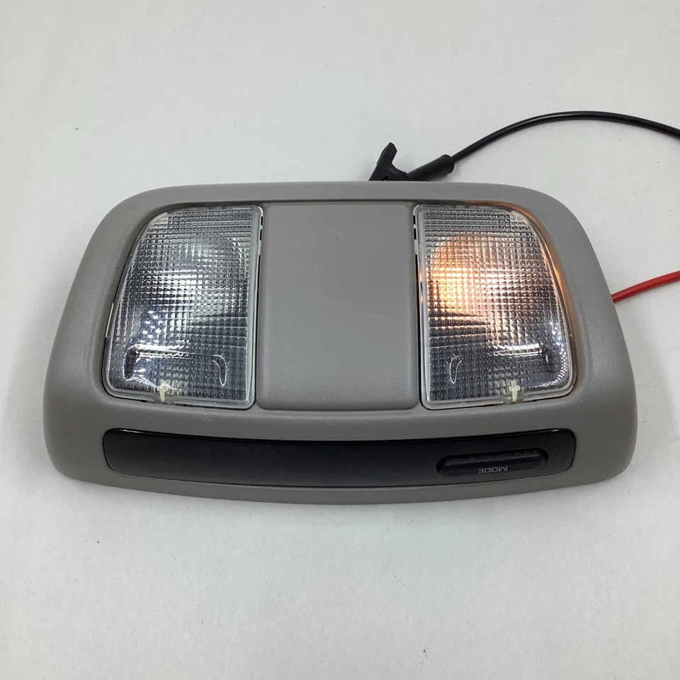 2002-2004 Nissan Xterra OEM fábrica cúpula aérea console leve tela cinza - Imagem 3 de 4