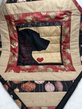 Mini Quilt Handmade Dig Saying Couch Car Table Wall 20  X 20  