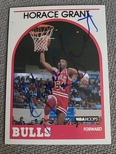 1989-90 NBA Hoops - AUTO Horace Grant #242 Autograph Signed In Person