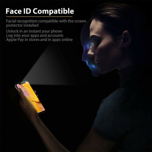 1-3PACK Privacy Anti-Spy For iPhone 14 13 12 Mini 11 Pro Max XR Screen Protector - Photo 10 sur 15