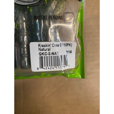 Googan Baits Krackin' Craw 3 Soft Bait - Natural Color Crawfish Imitation Lure