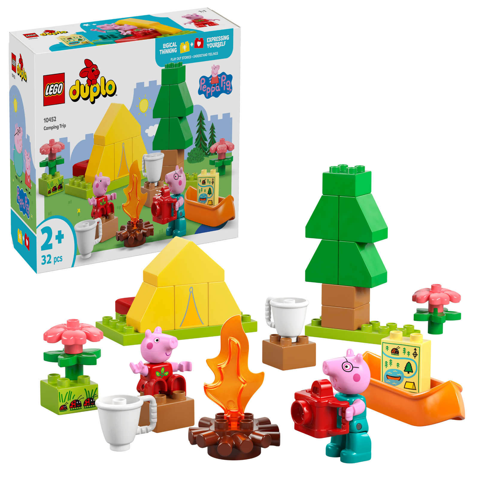 Lego Unisex Duplo Peppa Pig Camping Trip Building Toy 10452 - Image 3
