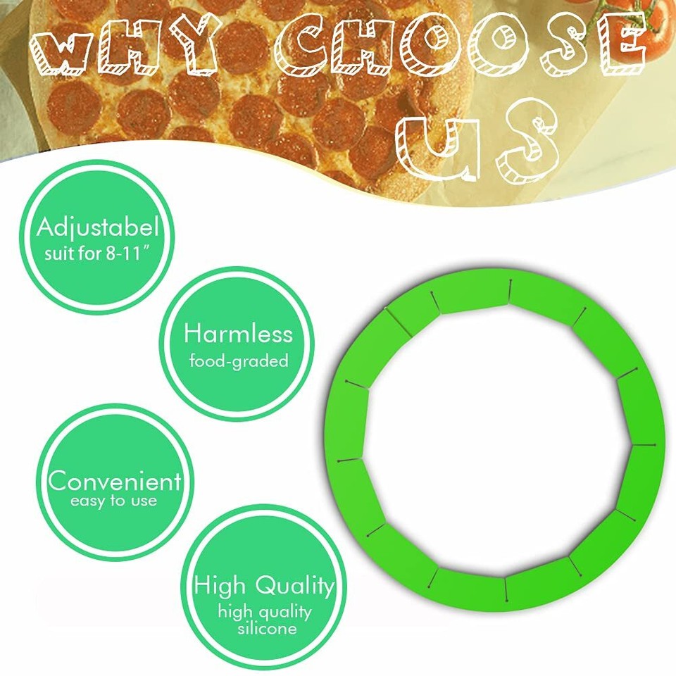 Adjustable Silicone Pie Crust Shields Baking Protectors Cover Pie