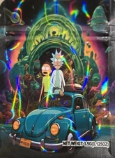 100pc- Mylar bags 3.5 gram design sealable Smell -Proof Food Storage (8 Designs)