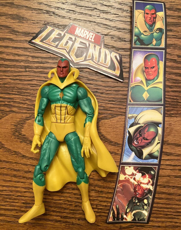 Hasbro Marvel Legends 6 Figure Set-Vision, Union Jack, Nova, Quicksilver LOOSE! - Image 2 of 4