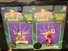 2 Figurines de collection Mighty Morphin Power Rangers de 7,6 cm Série #2 Bandai