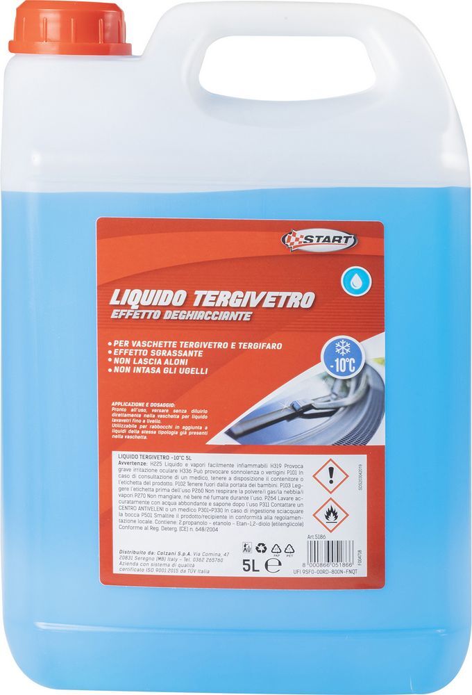 Liquido  tergivetro -10°C 5L per vaschette tergivetro e tergifaro