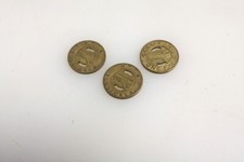 SET OF 3 TULSA CITY LINES TRANSIT TOKENS